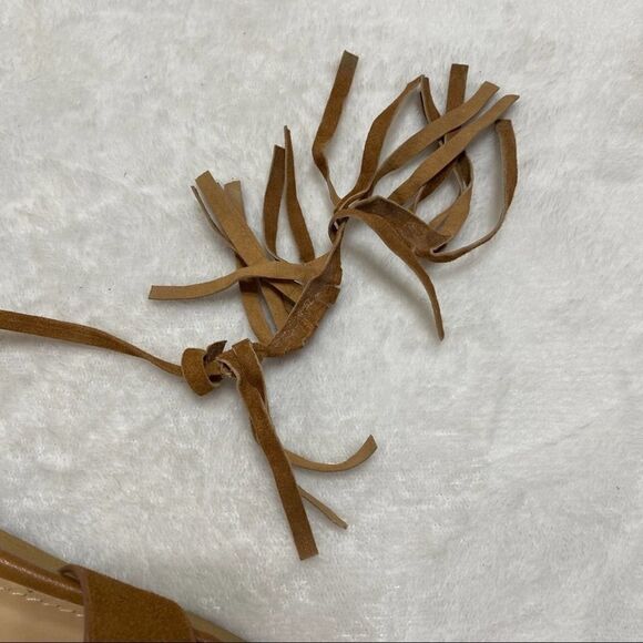 Sam Edelman Brown Wrap Me Heels Sandals Tassels Jenna - Picture 10 of 11